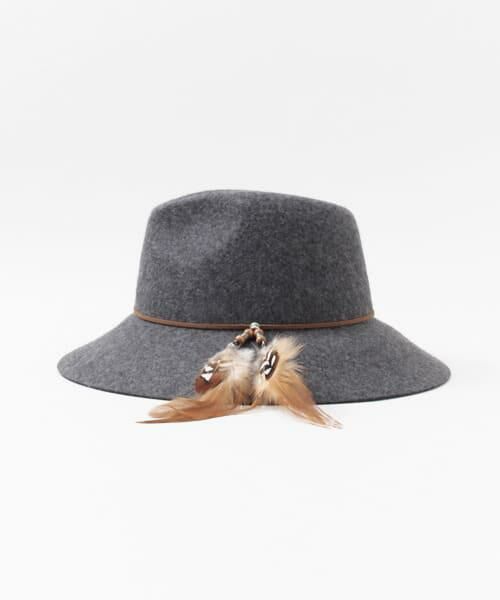 SENSE OF PLACE by URBAN RESEARCH / センスオブプレイス バイ アーバンリサーチ ハット | RB フェザー付中折れフェルトハット∴ | 詳細3
