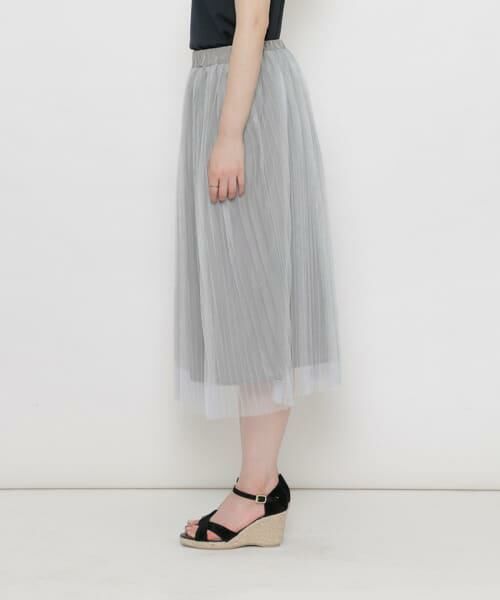 SENSE OF PLACE by URBAN RESEARCH / センスオブプレイス バイ アーバンリサーチ スカート | CF リバーシブルプリーツチュールスカート | 詳細4