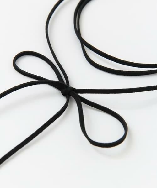 SENSE OF PLACE by URBAN RESEARCH / センスオブプレイス バイ アーバンリサーチ ネックレス・ペンダント・チョーカー | スエード3連ロングリボンチョーカー∴ | 詳細2