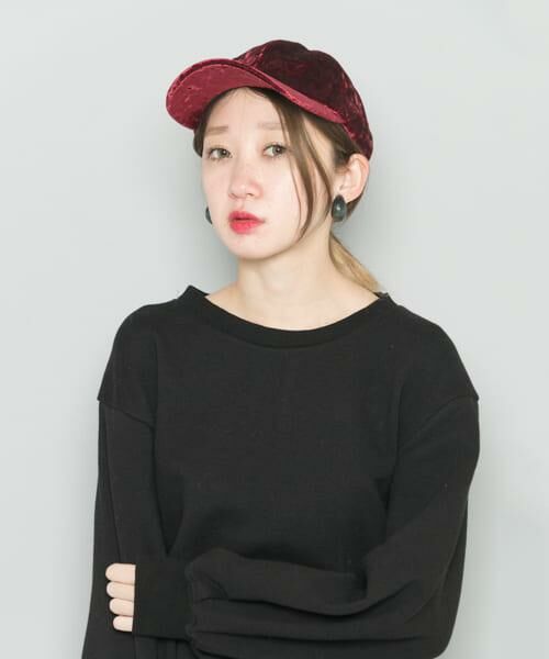 SENSE OF PLACE by URBAN RESEARCH / センスオブプレイス バイ アーバンリサーチ キャップ | クラッシュベロアキャップ∴ | 詳細1