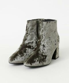 SENSE OF PLACE by URBAN RESEARCH / センスオブプレイス バイ アーバンリサーチ ブーツ（ショート丈） | チャンキーヒールベロアブーツ∴