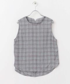 SENSE OF PLACE by URBAN RESEARCH / センスオブプレイス バイ アーバンリサーチ シャツ・ブラウス | チェッククルーネックブラウス(ノースリーブ)∴