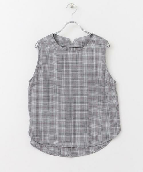 SENSE OF PLACE by URBAN RESEARCH / センスオブプレイス バイ アーバンリサーチ シャツ・ブラウス | チェッククルーネックブラウス(ノースリーブ)∴ | 詳細1