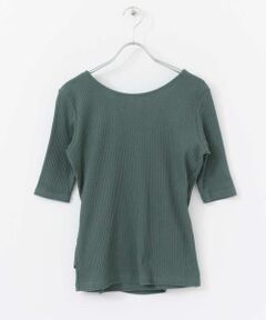 SENSE OF PLACE by URBAN RESEARCH / センスオブプレイス バイ アーバンリサーチ Tシャツ | バックカシュクールトップ(5分袖)