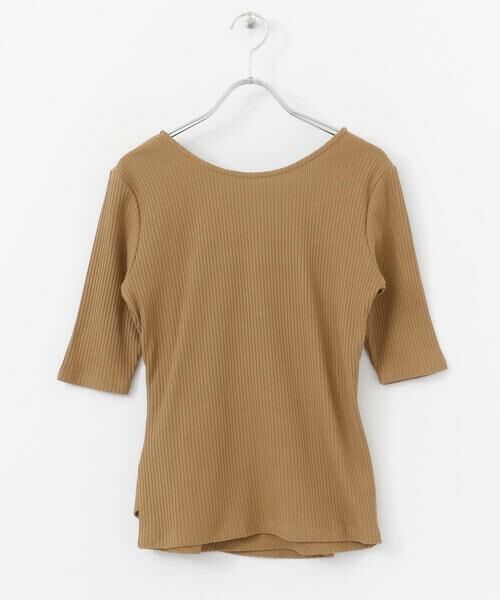 SENSE OF PLACE by URBAN RESEARCH / センスオブプレイス バイ アーバンリサーチ Tシャツ | バックカシュクールトップ(5分袖) | 詳細1