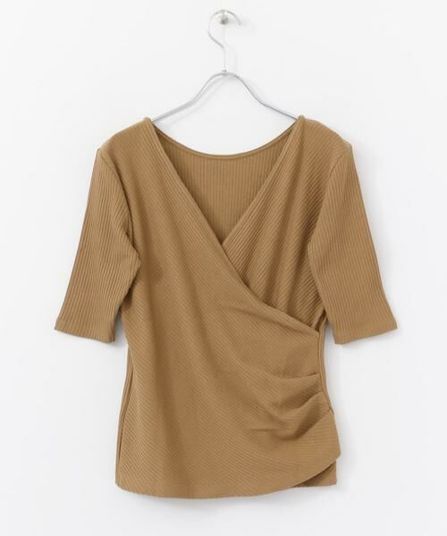 SENSE OF PLACE by URBAN RESEARCH / センスオブプレイス バイ アーバンリサーチ Tシャツ | バックカシュクールトップ(5分袖) | 詳細4