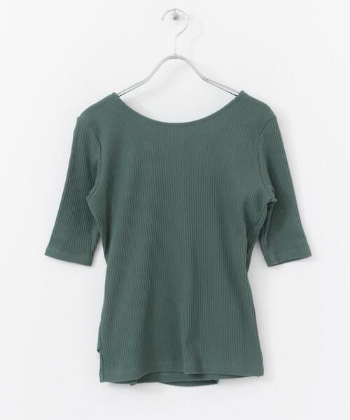 SENSE OF PLACE by URBAN RESEARCH / センスオブプレイス バイ アーバンリサーチ Tシャツ | バックカシュクールトップ(5分袖) | 詳細6