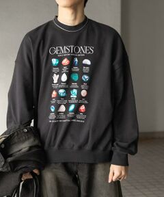 SENSE OF PLACE by URBAN RESEARCH / センスオブプレイス バイ アーバンリサーチ スウェット | Gem Stone Cropped Sweat