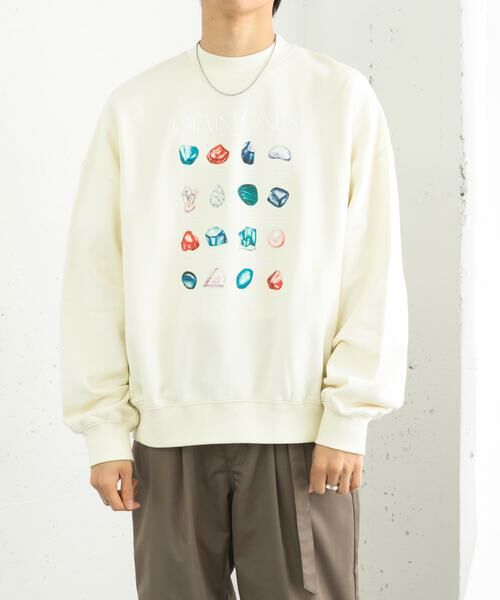 SENSE OF PLACE by URBAN RESEARCH / センスオブプレイス バイ アーバンリサーチ スウェット | Gem Stone Cropped Sweat | 詳細1