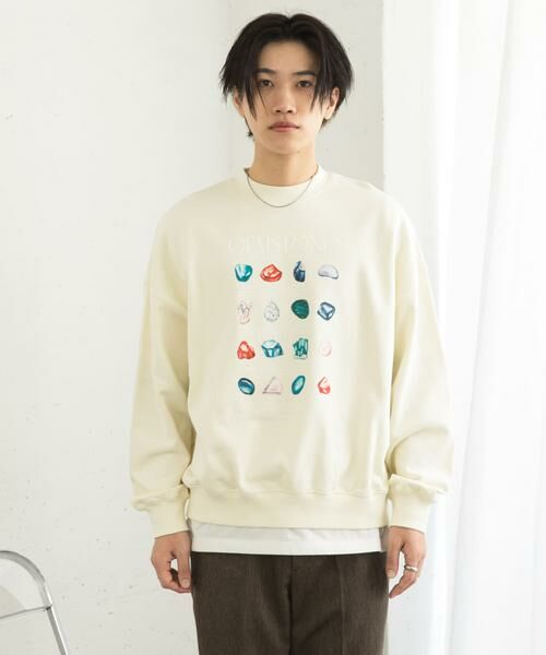 SENSE OF PLACE by URBAN RESEARCH / センスオブプレイス バイ アーバンリサーチ スウェット | Gem Stone Cropped Sweat | 詳細11