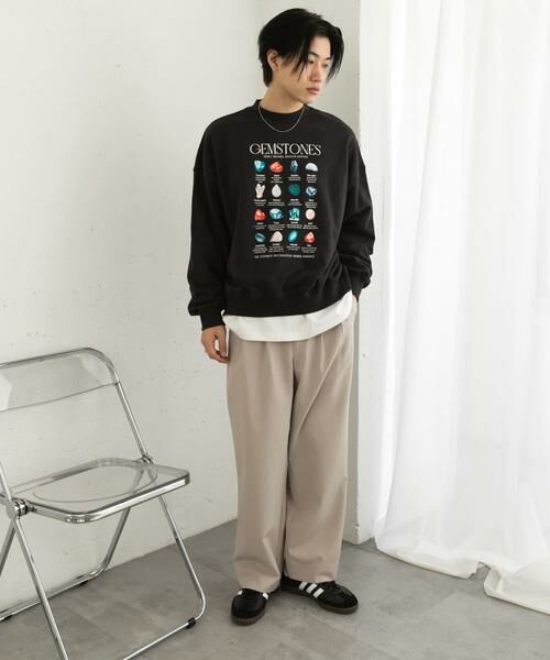 SENSE OF PLACE by URBAN RESEARCH / センスオブプレイス バイ アーバンリサーチ スウェット | Gem Stone Cropped Sweat | 詳細26