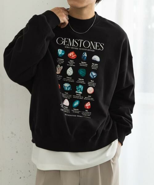 SENSE OF PLACE by URBAN RESEARCH / センスオブプレイス バイ アーバンリサーチ スウェット | Gem Stone Cropped Sweat | 詳細21