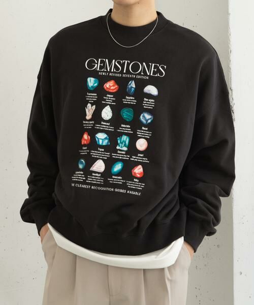 SENSE OF PLACE by URBAN RESEARCH / センスオブプレイス バイ アーバンリサーチ スウェット | Gem Stone Cropped Sweat | 詳細22
