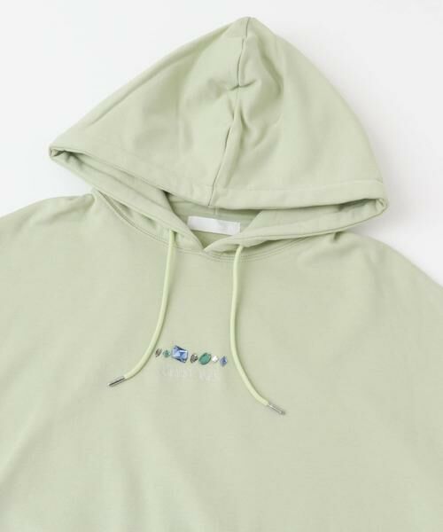 SENSE OF PLACE by URBAN RESEARCH / センスオブプレイス バイ アーバンリサーチ パーカー | Gem Stone Cropped Hoodie | 詳細11