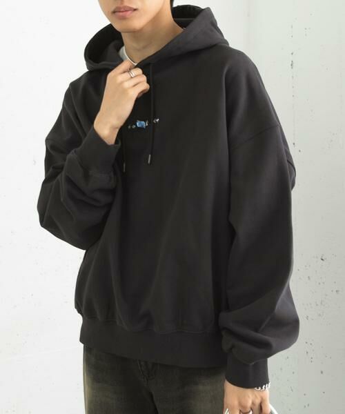 SENSE OF PLACE by URBAN RESEARCH / センスオブプレイス バイ アーバンリサーチ パーカー | Gem Stone Cropped Hoodie | 詳細23