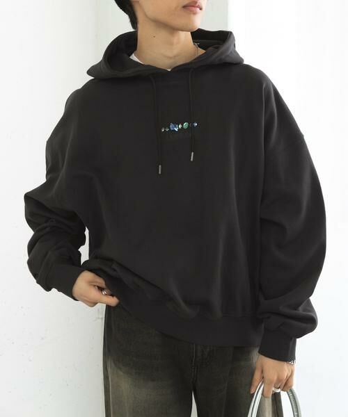 SENSE OF PLACE by URBAN RESEARCH / センスオブプレイス バイ アーバンリサーチ パーカー | Gem Stone Cropped Hoodie | 詳細26