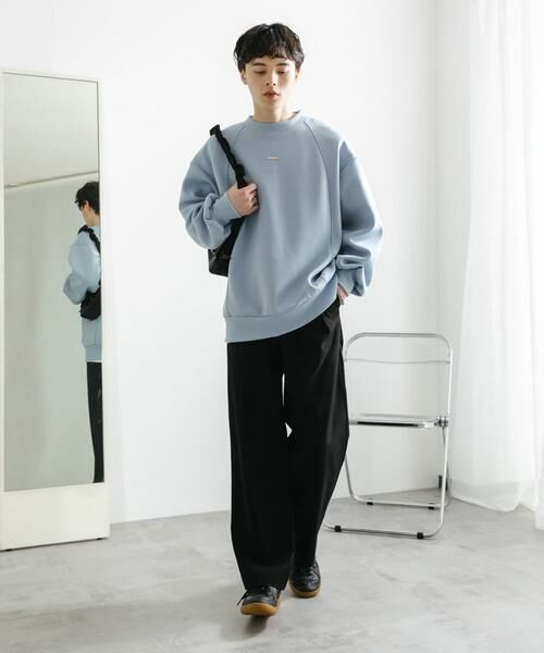 SENSE OF PLACE by URBAN RESEARCH / センスオブプレイス バイ アーバンリサーチ スウェット | ポンチプレートキリカエスウェット | 詳細5