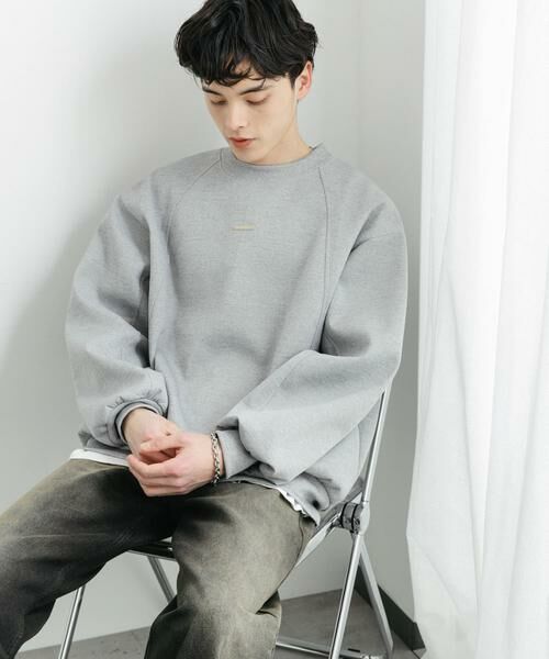 SENSE OF PLACE by URBAN RESEARCH / センスオブプレイス バイ アーバンリサーチ スウェット | ポンチプレートキリカエスウェット | 詳細18