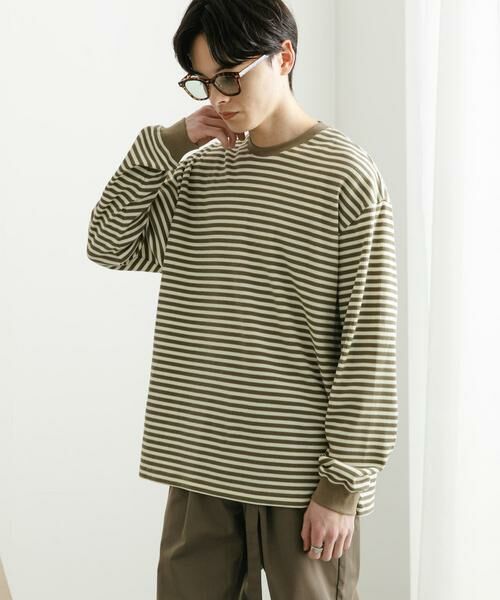 SENSE OF PLACE by URBAN RESEARCH / センスオブプレイス バイ アーバンリサーチ Tシャツ | ワッフルボーダーロングTシャツ | 詳細11