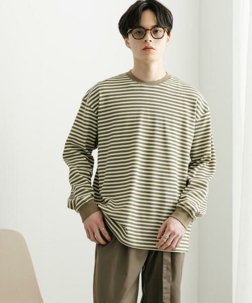 SENSE OF PLACE by URBAN RESEARCH / センスオブプレイス バイ アーバンリサーチ Tシャツ | ワッフルボーダーロングTシャツ | 詳細13