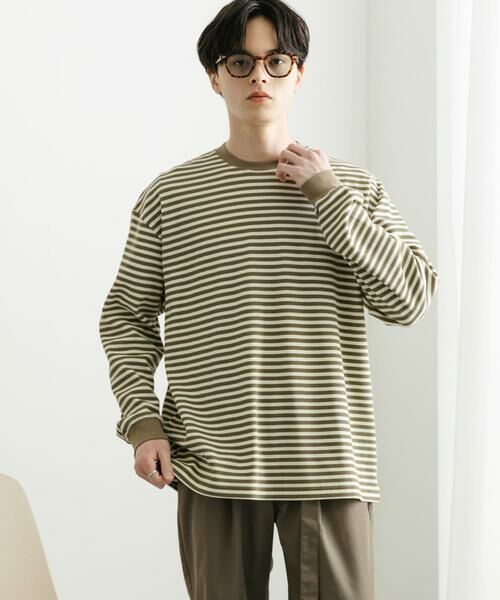 SENSE OF PLACE by URBAN RESEARCH / センスオブプレイス バイ アーバンリサーチ Tシャツ | ワッフルボーダーロングTシャツ | 詳細14