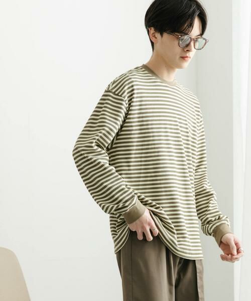 SENSE OF PLACE by URBAN RESEARCH / センスオブプレイス バイ アーバンリサーチ Tシャツ | ワッフルボーダーロングTシャツ | 詳細15