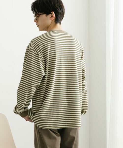 SENSE OF PLACE by URBAN RESEARCH / センスオブプレイス バイ アーバンリサーチ Tシャツ | ワッフルボーダーロングTシャツ | 詳細16