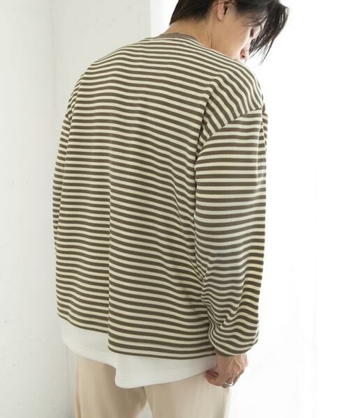 SENSE OF PLACE by URBAN RESEARCH / センスオブプレイス バイ アーバンリサーチ Tシャツ | ワッフルボーダーロングTシャツ | 詳細21