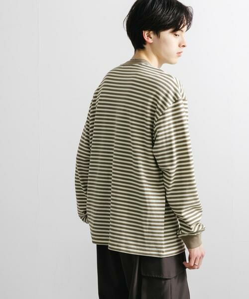 SENSE OF PLACE by URBAN RESEARCH / センスオブプレイス バイ アーバンリサーチ Tシャツ | ワッフルボーダーロングTシャツ | 詳細3