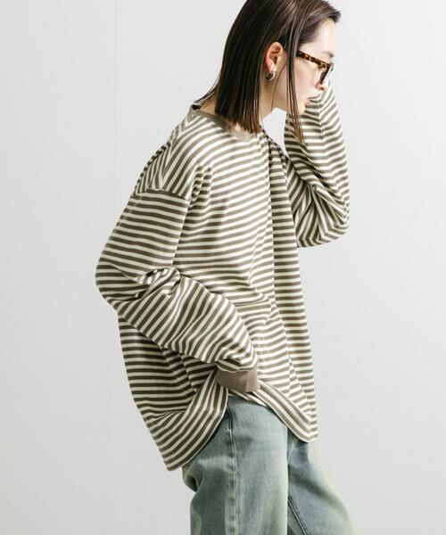SENSE OF PLACE by URBAN RESEARCH / センスオブプレイス バイ アーバンリサーチ Tシャツ | ワッフルボーダーロングTシャツ | 詳細6