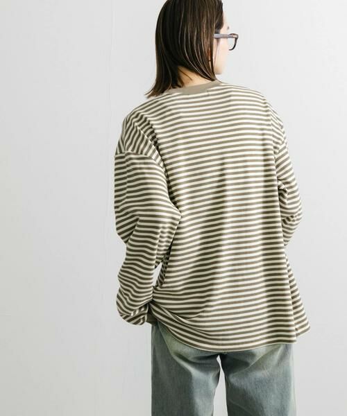 SENSE OF PLACE by URBAN RESEARCH / センスオブプレイス バイ アーバンリサーチ Tシャツ | ワッフルボーダーロングTシャツ | 詳細8