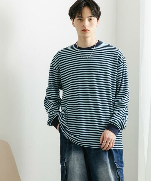 SENSE OF PLACE by URBAN RESEARCH / センスオブプレイス バイ アーバンリサーチ Tシャツ | ワッフルボーダーロングTシャツ | 詳細28