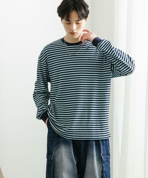 SENSE OF PLACE by URBAN RESEARCH / センスオブプレイス バイ アーバンリサーチ Tシャツ | ワッフルボーダーロングTシャツ | 詳細29