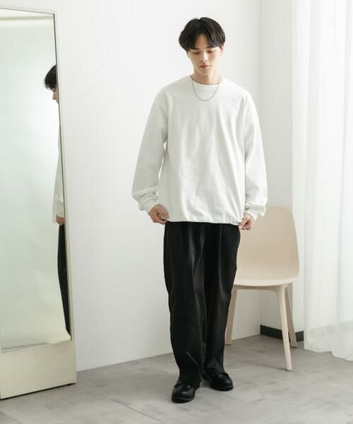 SENSE OF PLACE by URBAN RESEARCH / センスオブプレイス バイ アーバンリサーチ Tシャツ | 『ユニセックス』アソートドローコードロングスリーブTシャツ | 詳細24