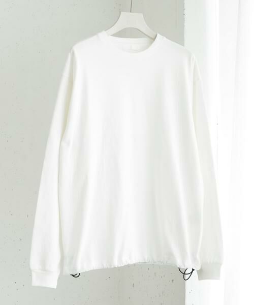 SENSE OF PLACE by URBAN RESEARCH/センスオブプレイス バイ アーバンリサーチ 『ユニセックス』アソートドローコードロングスリーブTシャツ ホワイト M SENSE OF PLACE by URBAN RESEARCH/センスオブプレイス バイ アーバンリサーチ 『ユニセックス』アソートドローコードロングスリーブTシャツ ホワイト M