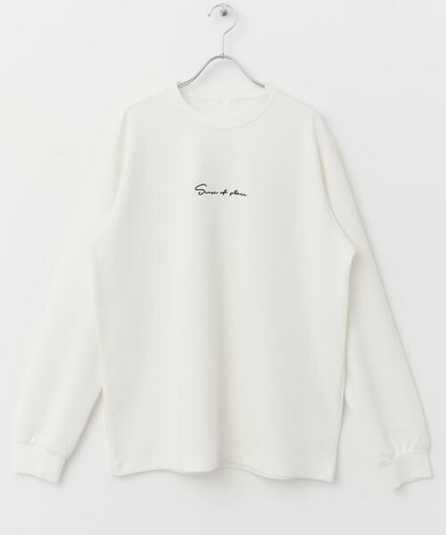 SENSE OF PLACE by URBAN RESEARCH / センスオブプレイス バイ アーバンリサーチ Tシャツ | 『ユニセックス』シシュウポンチロングTシャツ | 詳細15