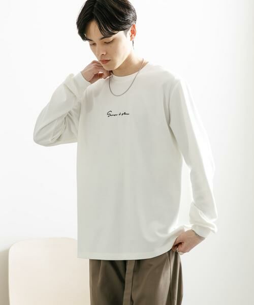 SENSE OF PLACE by URBAN RESEARCH / センスオブプレイス バイ アーバンリサーチ Tシャツ | 『ユニセックス』シシュウポンチロングTシャツ | 詳細2