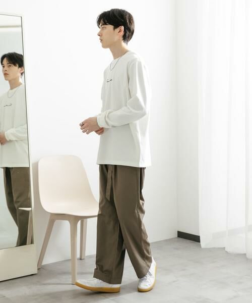 SENSE OF PLACE by URBAN RESEARCH / センスオブプレイス バイ アーバンリサーチ Tシャツ | 『ユニセックス』シシュウポンチロングTシャツ | 詳細7