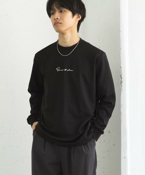 SENSE OF PLACE by URBAN RESEARCH / センスオブプレイス バイ アーバンリサーチ Tシャツ | 『ユニセックス』シシュウポンチロングTシャツ | 詳細19