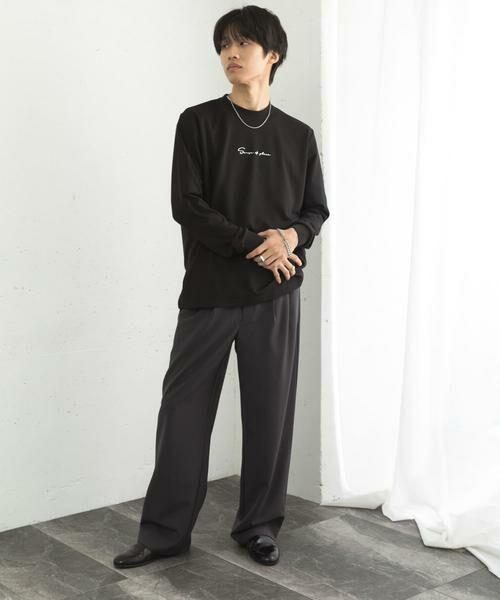 SENSE OF PLACE by URBAN RESEARCH / センスオブプレイス バイ アーバンリサーチ Tシャツ | 『ユニセックス』シシュウポンチロングTシャツ | 詳細20