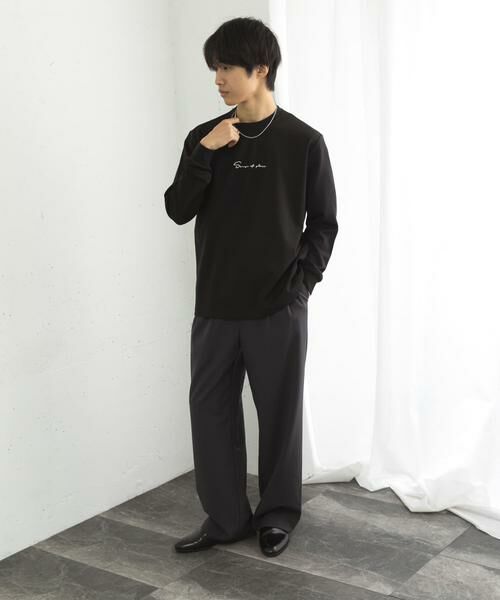 SENSE OF PLACE by URBAN RESEARCH / センスオブプレイス バイ アーバンリサーチ Tシャツ | 『ユニセックス』シシュウポンチロングTシャツ | 詳細22