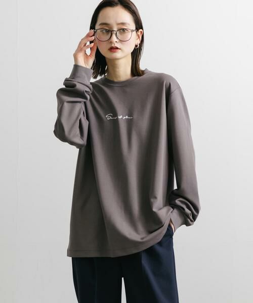 SENSE OF PLACE by URBAN RESEARCH / センスオブプレイス バイ アーバンリサーチ Tシャツ | 『ユニセックス』シシュウポンチロングTシャツ | 詳細25