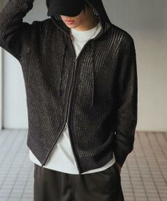 SENSE OF PLACE by URBAN RESEARCH / センスオブプレイス バイ アーバンリサーチ パーカー | シアーメッシュフーディージップパーカー