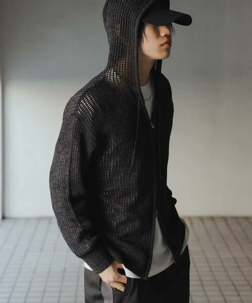 SENSE OF PLACE by URBAN RESEARCH / センスオブプレイス バイ アーバンリサーチ パーカー | シアーメッシュフーディージップパーカー | 詳細13