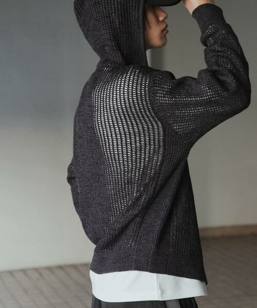 SENSE OF PLACE by URBAN RESEARCH / センスオブプレイス バイ アーバンリサーチ パーカー | シアーメッシュフーディージップパーカー | 詳細14