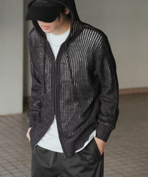 SENSE OF PLACE by URBAN RESEARCH / センスオブプレイス バイ アーバンリサーチ パーカー | シアーメッシュフーディージップパーカー | 詳細15