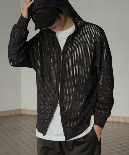 SENSE OF PLACE by URBAN RESEARCH / センスオブプレイス バイ アーバンリサーチ パーカー | シアーメッシュフーディージップパーカー | 詳細16