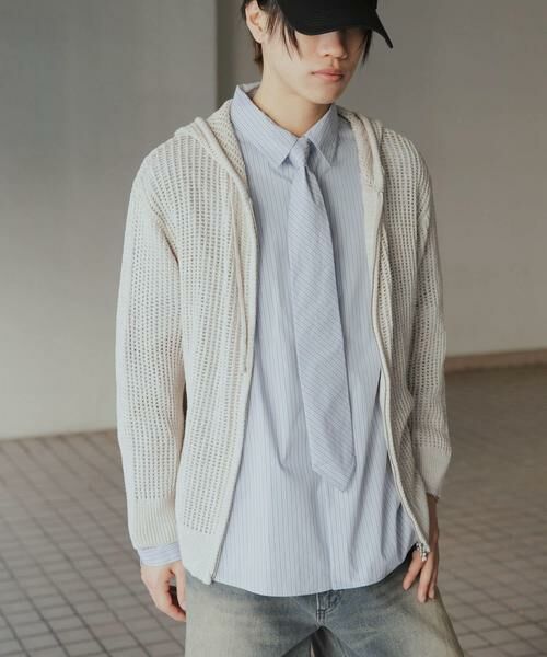 SENSE OF PLACE by URBAN RESEARCH / センスオブプレイス バイ アーバンリサーチ パーカー | シアーメッシュフーディージップパーカー | 詳細27