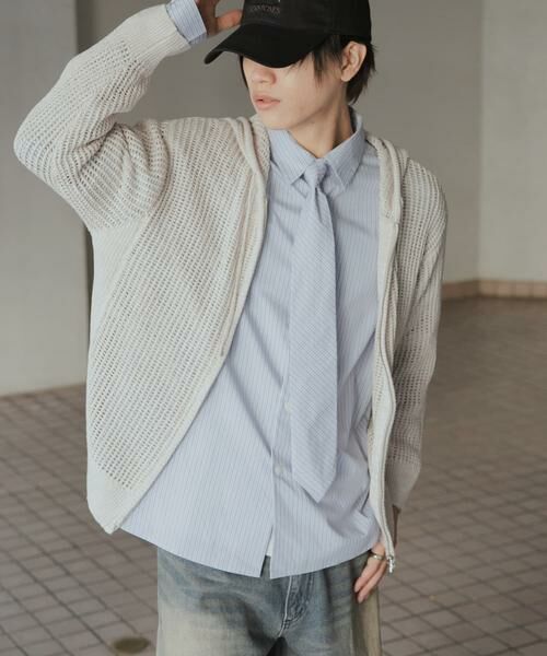 SENSE OF PLACE by URBAN RESEARCH / センスオブプレイス バイ アーバンリサーチ パーカー | シアーメッシュフーディージップパーカー | 詳細28