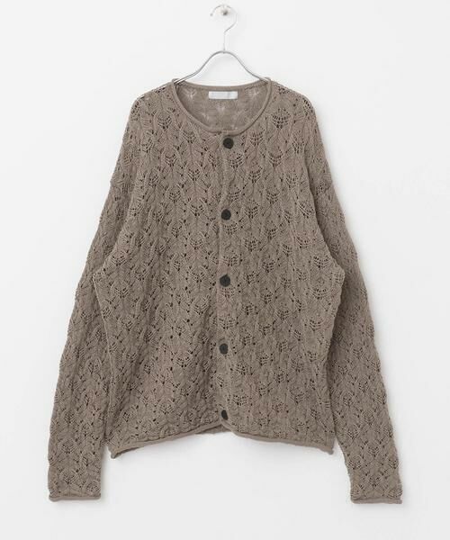 SENSE OF PLACE by URBAN RESEARCH / センスオブプレイス バイ アーバンリサーチ カーディガン・ボレロ | ケーブルメッシュクルーネックカーディガン | 詳細13